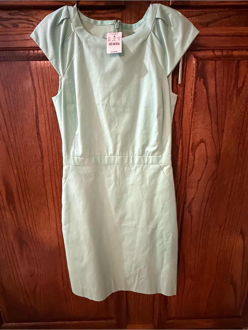 NWT J. Crew Mint Cap Sleeve Dress